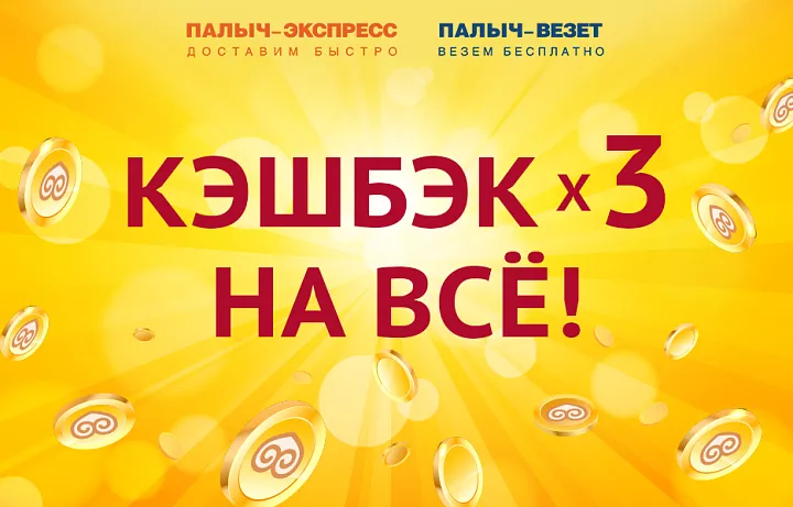 Тройной кэшбэк при заказе с доставкой на дом!